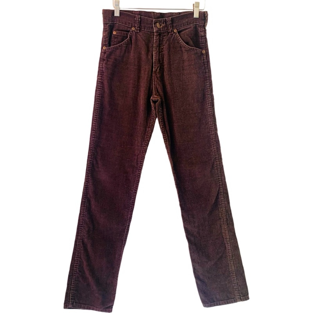 Vintage Corduroy Straight Leg Pants Waco Label in Brown Size 27